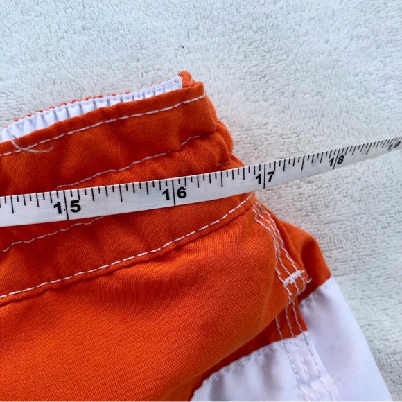 LANESBORO Swim Trunks Orange White Sz. Extra Large - Picture 7 of 7